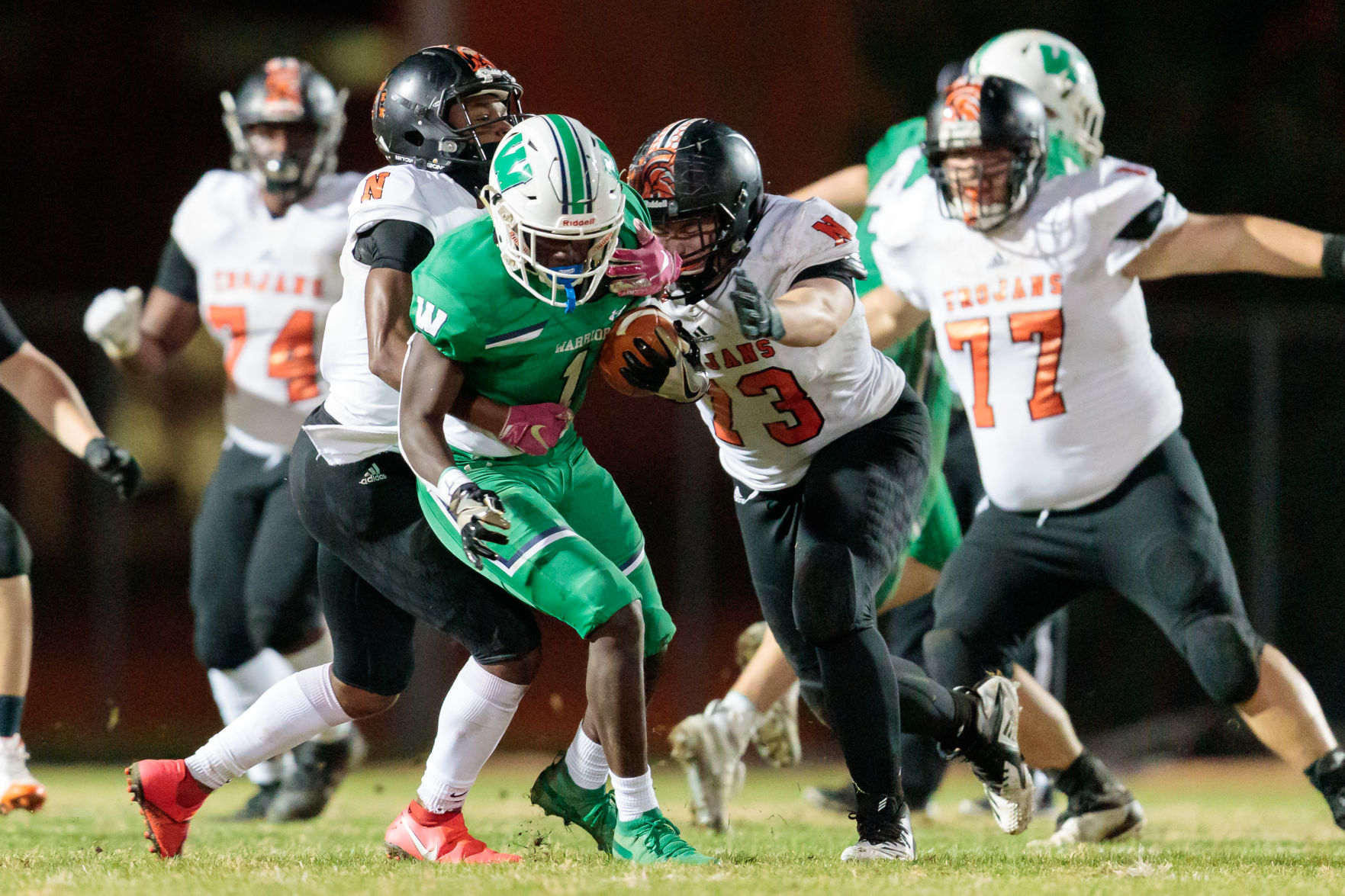 The Northwest Cabarrus Trojans fall to the Weddington Warriors in the third round of the 3AA State playoffs.